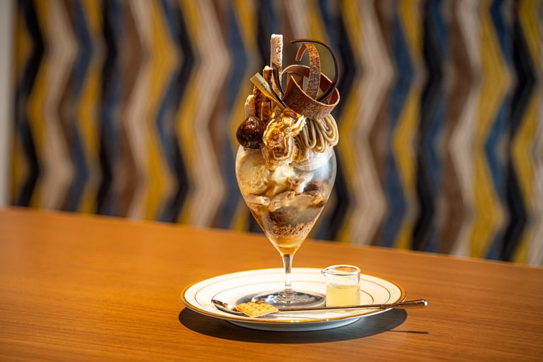 「和栗パフェ」3,168円。