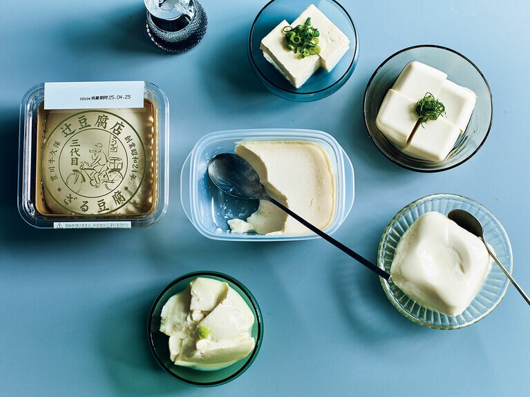 こだわりお豆腐食べ比べセット　豆腐5種（Silk Da Monde、Silk Da Monde Premium、ざる豆腐、ふわふわ木綿、三河の大豆で無添加でミニ） 3,700円（送料無料※一部地域を除く）。