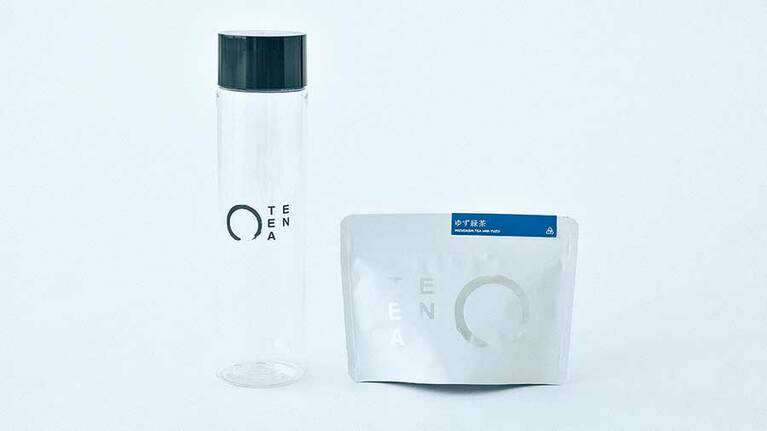 EN TEA「EN TEAボトル＋ゆず緑茶 ティーバッグセット」ボトル(500ml)、ティーバッグ 5g×7袋 2,000円／起立工商会社