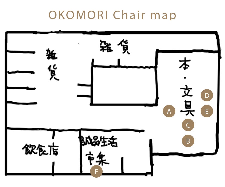 日本橋「誠品生活日本橋」OKOMORI Chair map