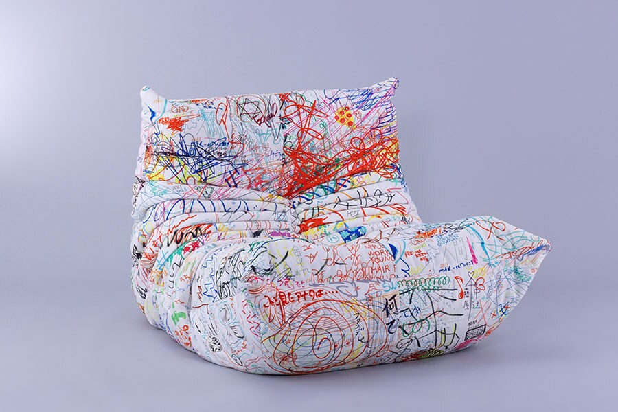 文具屋コーナーの試し書きがモチーフ ロゼトーゴ × とんだ林蘭さん