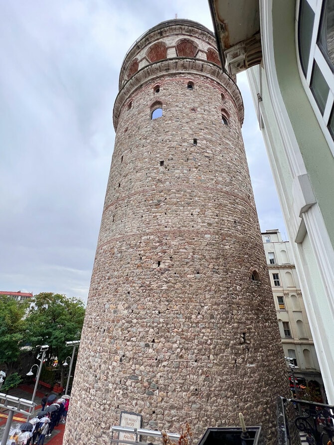 客室のベランダは、驚きの「ガラタ塔」ビュー！