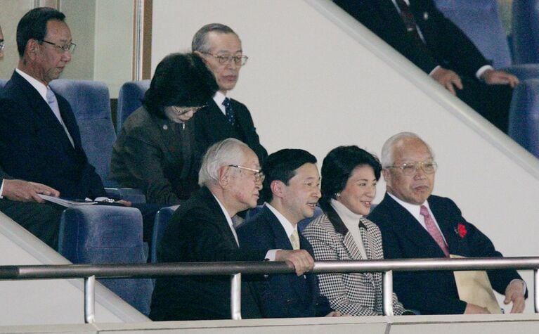 2006年3月5日、WBC日韓戦をご観戦　©時事通信社