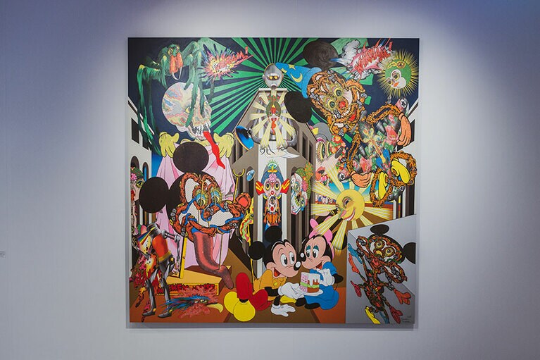 田名網敬一の作品。隅から隅まで凝視して楽しみたい。©Disney designed by Keiichi Tanaami  nanzuka