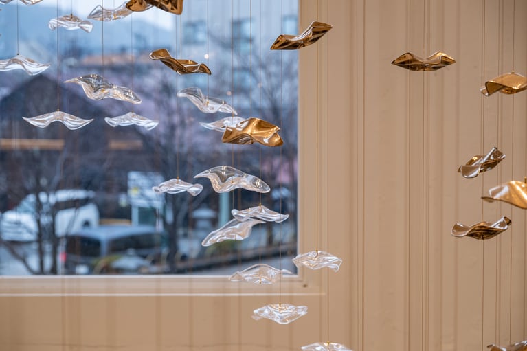 階段のアート。