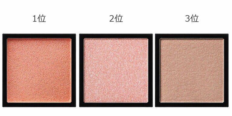 アディクション ザ アイシャドウ パール 左から、024P Getaway、022P Tiny Shell、023P Rigoletto 全30色 各2,000円／アディクション ビューティ