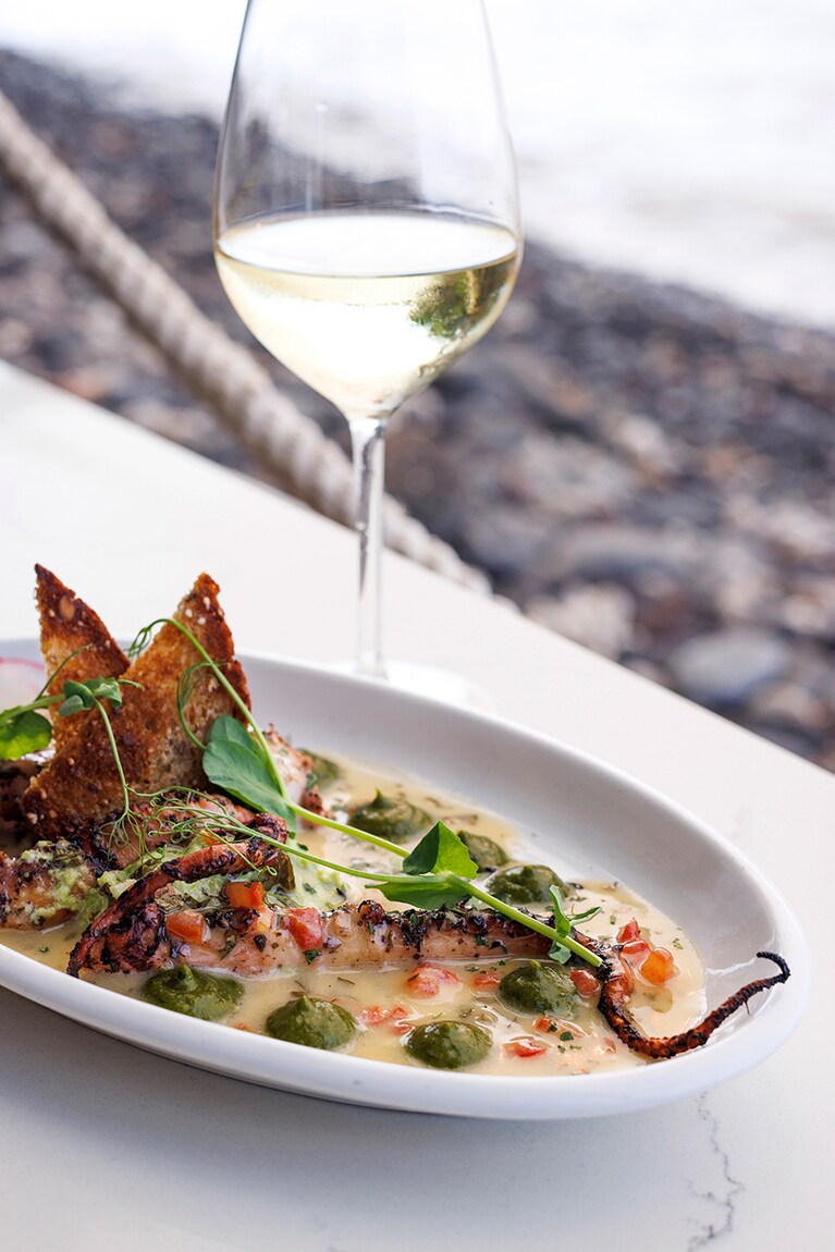 “スペイン産タコのグリル” 33ドル。