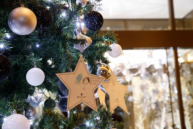 イベントでは子どもたちの夢が書かれた短冊が飾りつけられた。