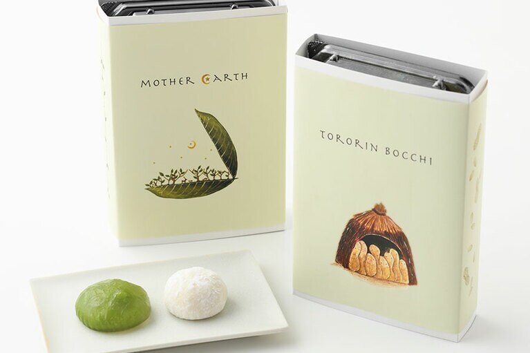 TORORINシリーズ(6個入り)。左から： MOTHER EARTH、TORORIN BOCCHI 各660円／IZUMINO