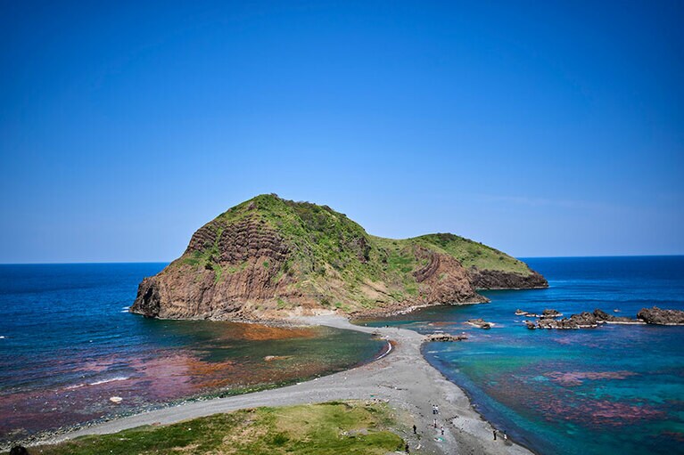 二ツ亀海水浴場。