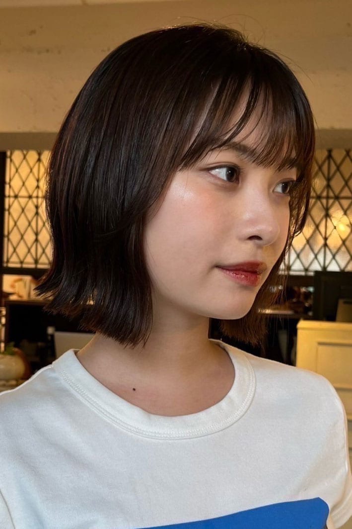 コンパクトなあごラインボブ。