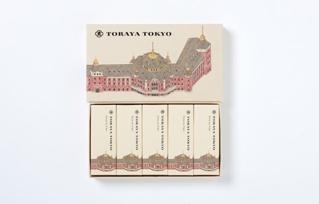 「TORAYA TOKYO 小形羊羹『夜の梅』」5本入 1,404円。