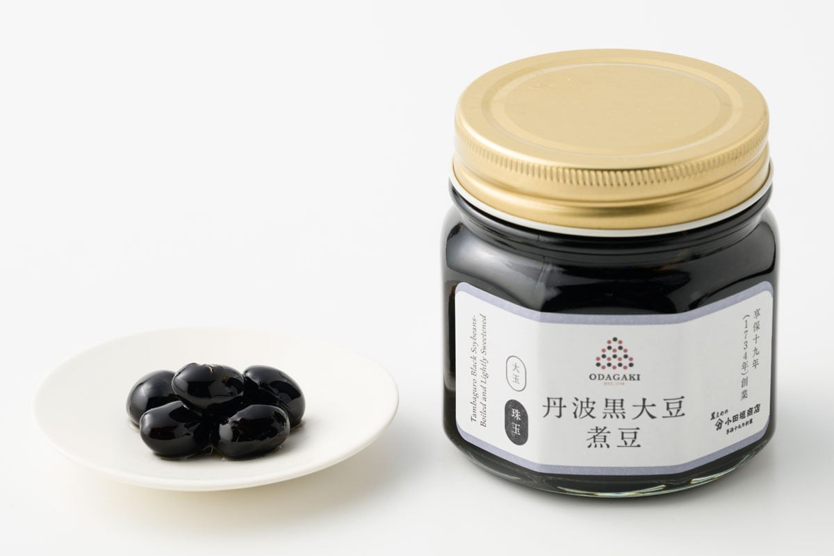丹波黒大豆煮豆 中ビン 各200g 1,080円／小田垣商店