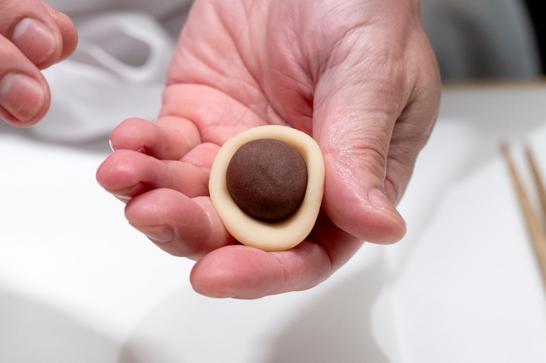 きんとんの中心になる部分。