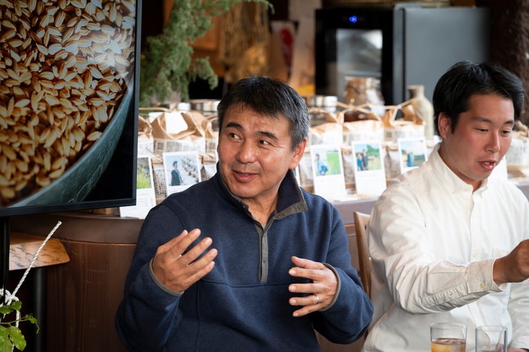 橋谷田ファームの橋谷田さん。