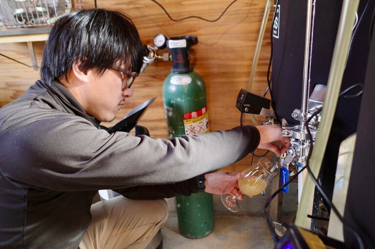 徳島の風土を大切にしながら醸造しているという。（撮影：一ノ瀬伸）