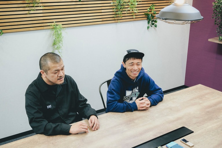 カミナリのおふたり。