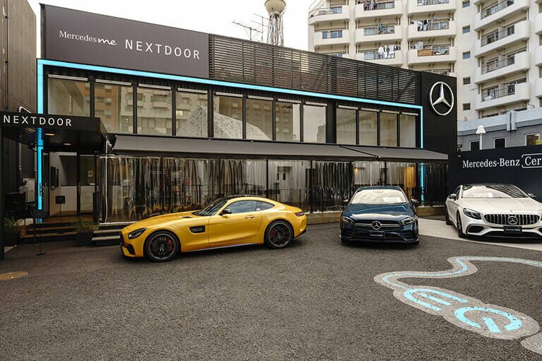 「メルセデス ミー 東京」の隣、EQ Houseの少し奥にある「メルセデス ミー 東京 ネクストドア」に“Minatoya 3”が入っている。