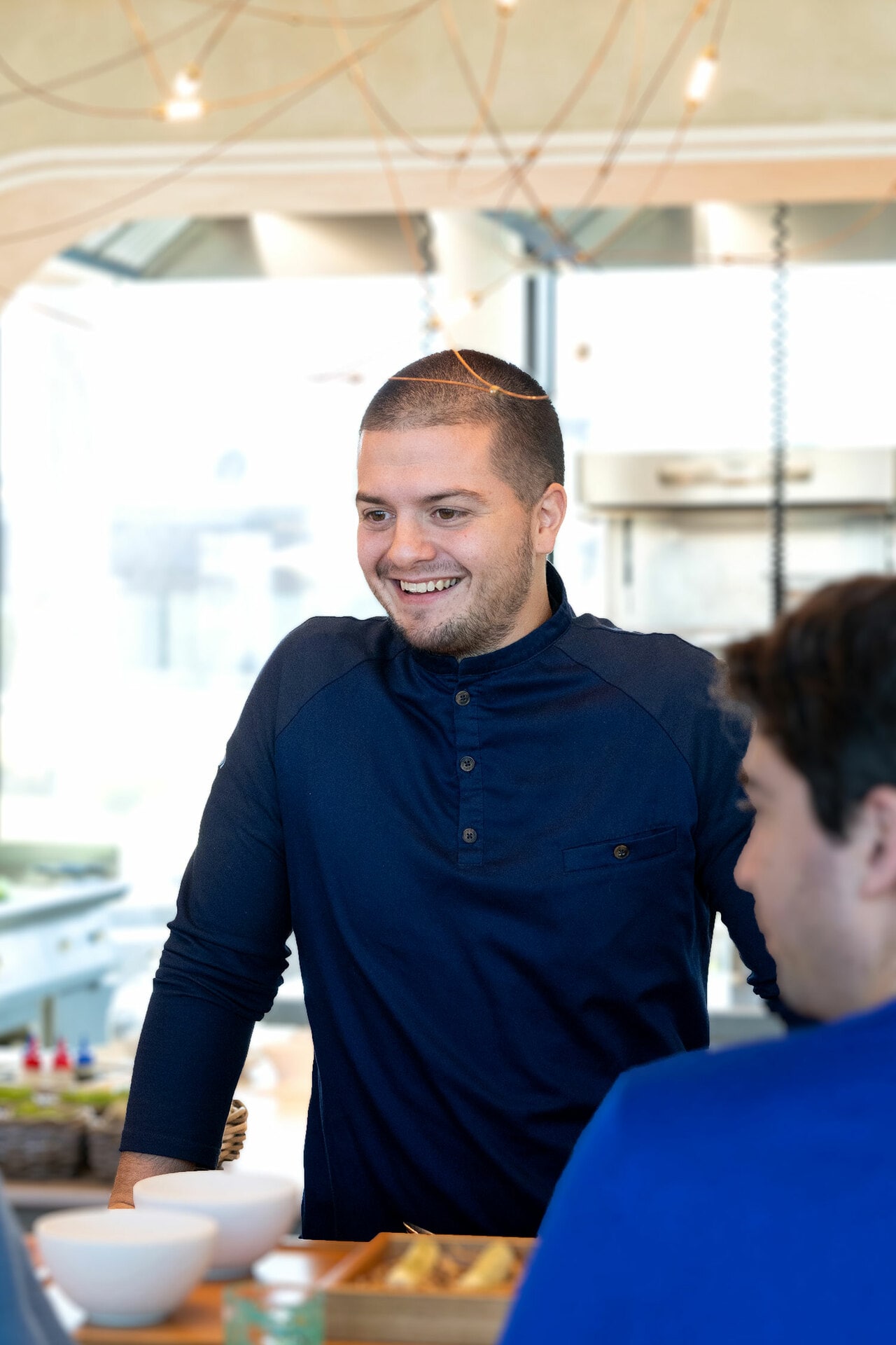 グアルティエロ・マルケージ氏の店とアイモ・エ・ナディアで修業を積んだピントンシェフ。