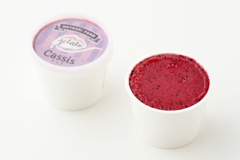【青森県】濃厚カシスジェラート 各540円（100g）／Cassis Cafe