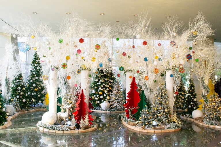 昼のクリスマス エリアの様子。