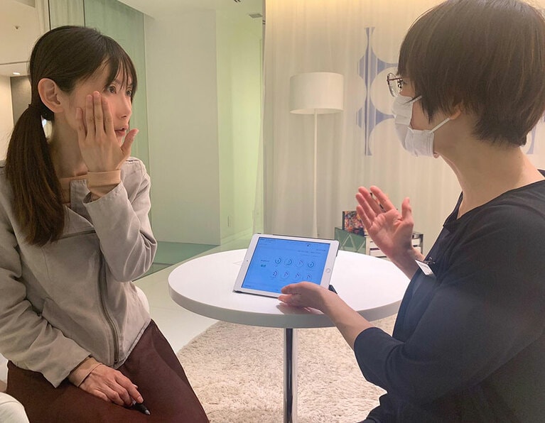 結果に基づいて、ケア方法もアドバイスしてもらえます。