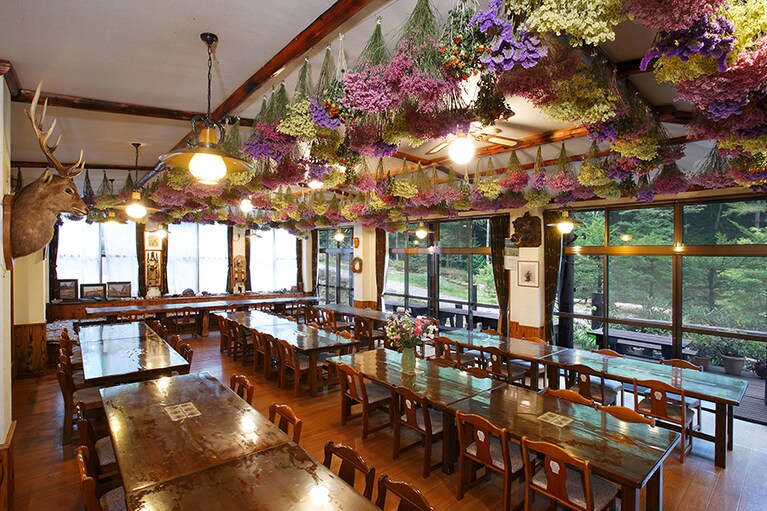 八ヶ岳名湯 唐沢鉱泉［長野／唐沢鉱泉］食堂。