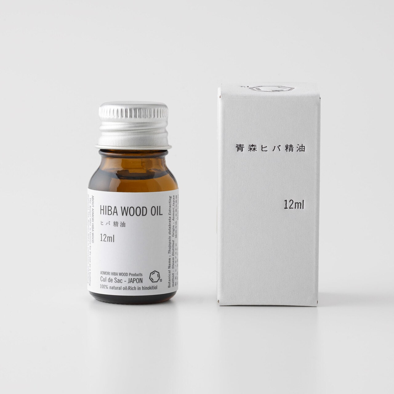 青森ヒバ精油/HIBA WOOD OIL 12ml 1,980円／Cul de Sac