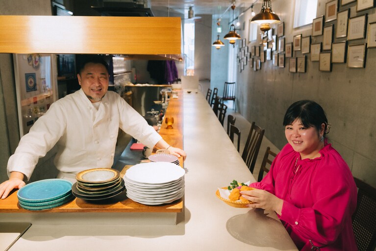 岩本忠さんと小寺隊長。