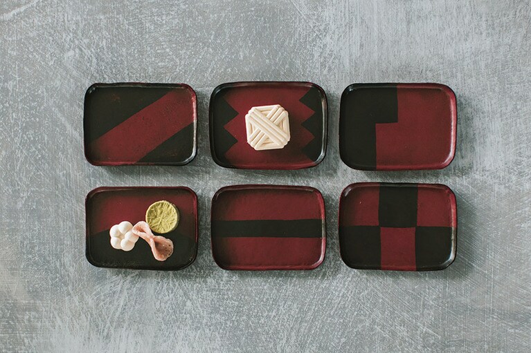 「蜂谷隆之の手塩皿」W7×D4cm 各2,500円。