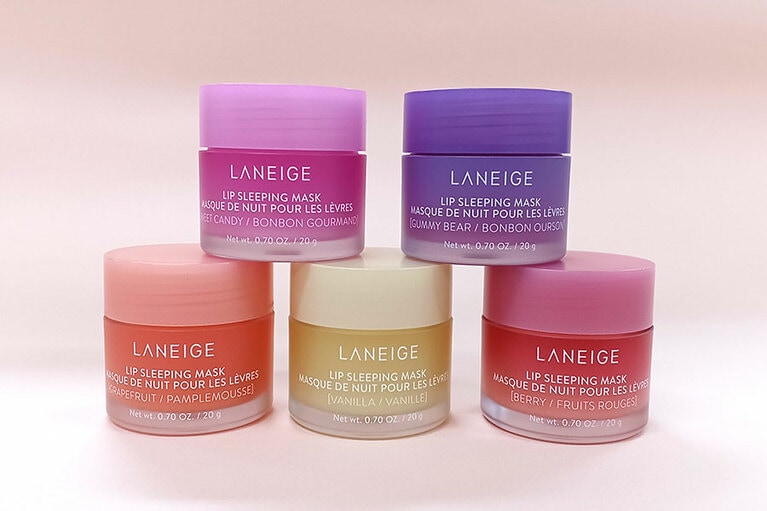 日本発売は全5フレーバー。リップスリーピングマスク 各20g 2,365円／ラネージュ