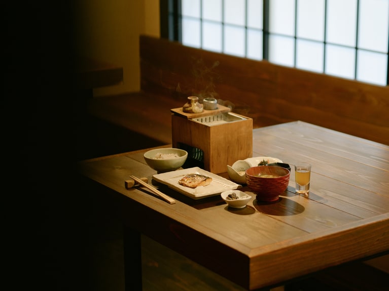 朝食には焼き魚などの動物性たんぱく質も出るが、夕食同様、コンセプトは“腸にやさしい”料理。
