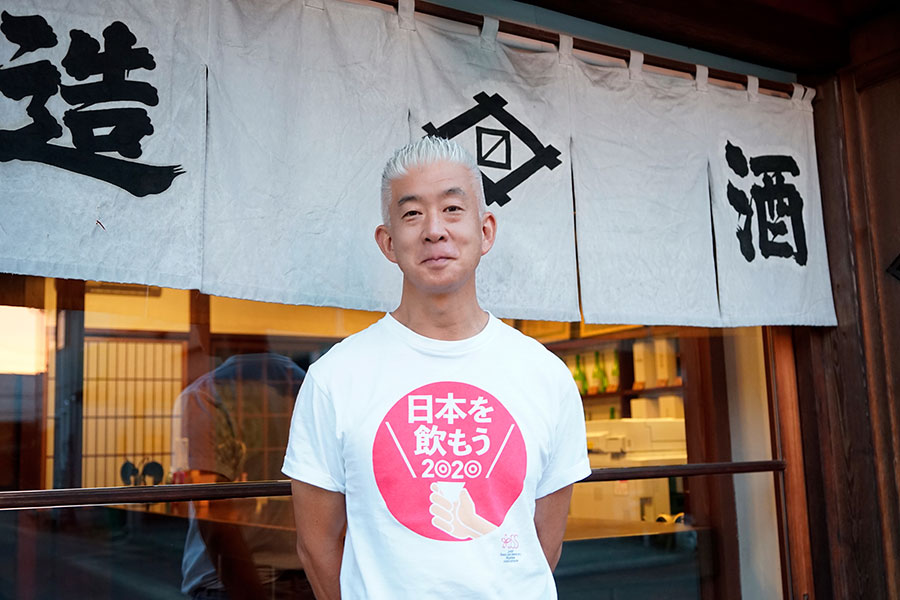 「桝田酒造店」の桝田隆一郎社長。東岩瀬町の古民家を再生させ、シェフやアーティストを迎え入れた立役者でもある。