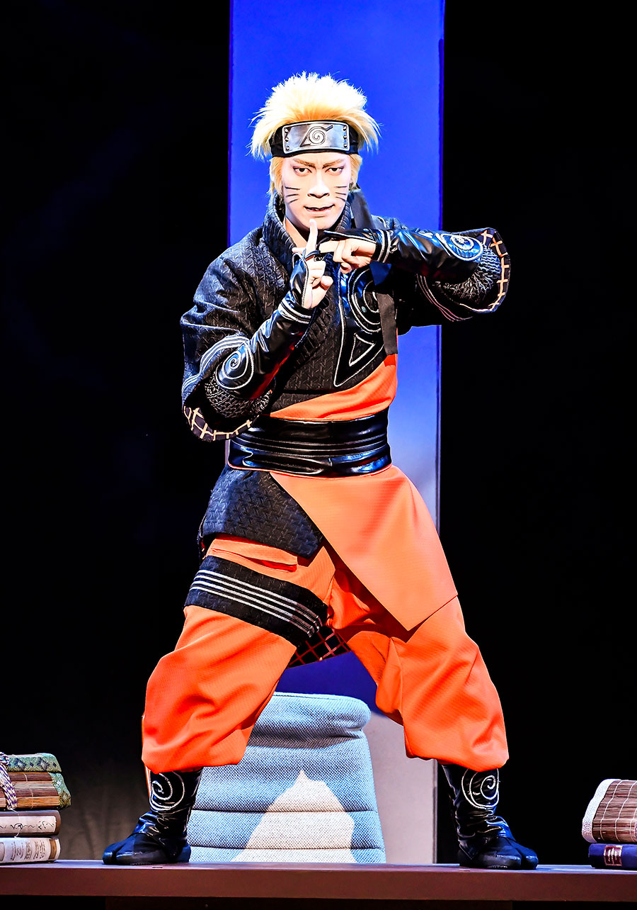 2018年8月新橋演舞場・新作歌舞伎『NARUTO-ナルト-』うずまきナルト＝坂東巳之助。©松竹