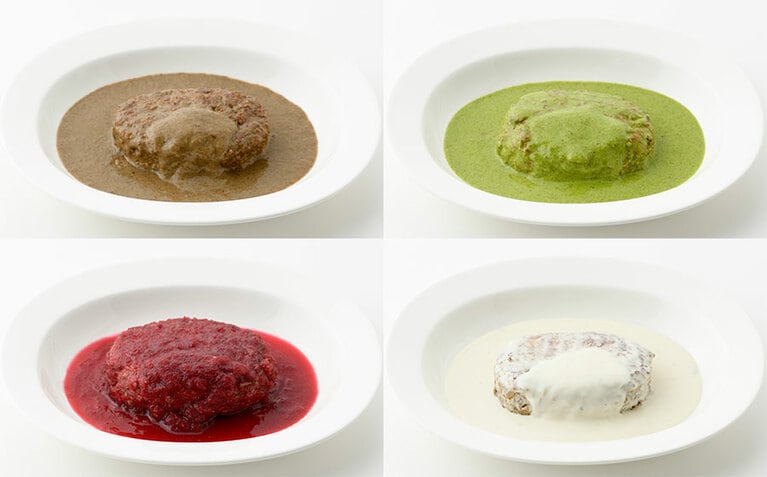 松阪牛入りソースハンバーグ 彩り鮮やか 4種詰合せ(冷蔵) 4,750円／京都WHAT'S