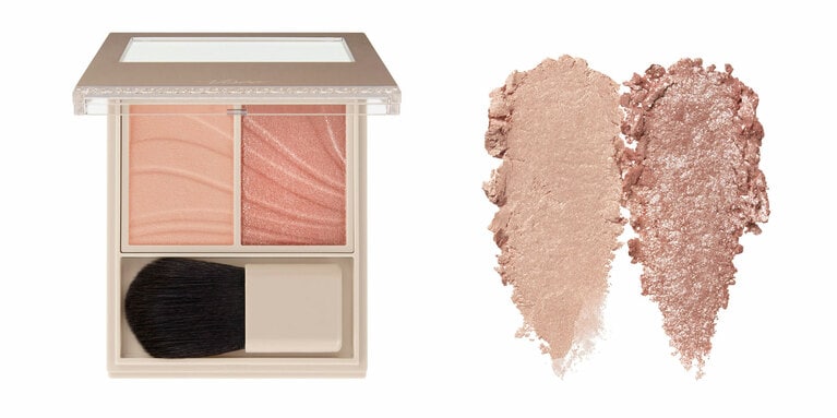 BR-8 ジャスミンブラウン。右のブラウンは赤味もあり、立体感と血色両方を出せる。