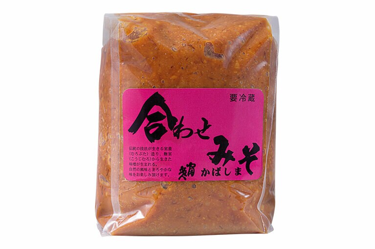 椛島商店 無添加 特選米麦合わせ味噌 1kg。