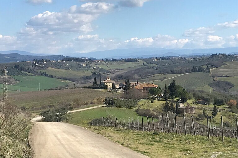 風光明媚なキャンティ地方ののどかな雰囲気。