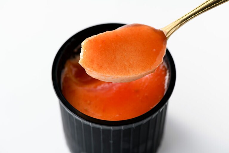 【高知】亜俚亜の「徳谷とまとの焼きプリン」。