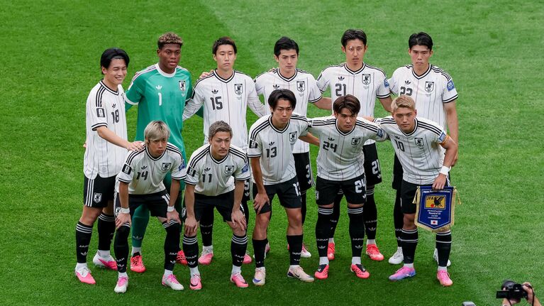 日本代表のアウェイユニフォーム　©JMPA