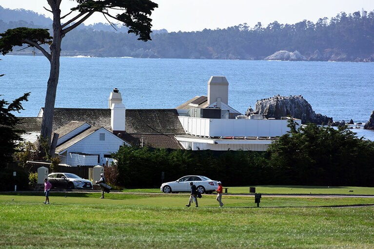ペブルビーチ・ゴルフリンクを利用するにはザ・ロッジに2泊が必要。半年前から予約は激戦。