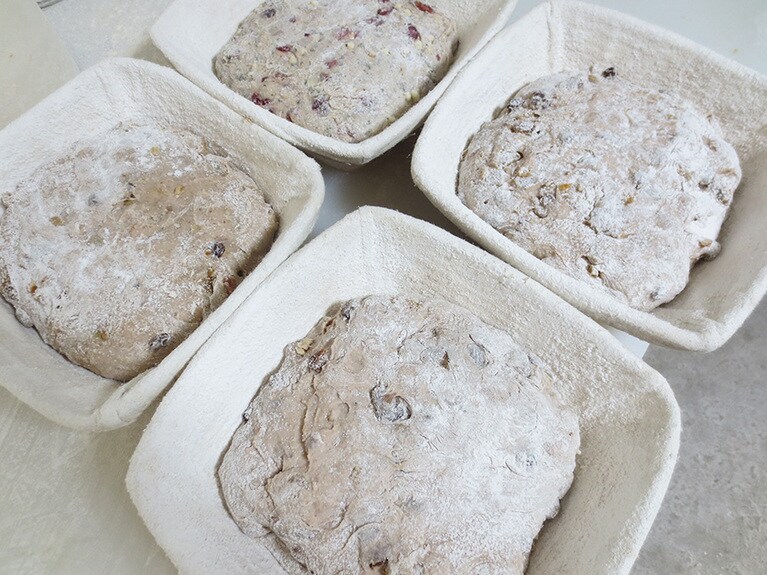 2次発酵前の生地。