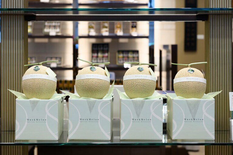 見惚れるほどの美しい網目もマスクメロンの魅力のひとつ。