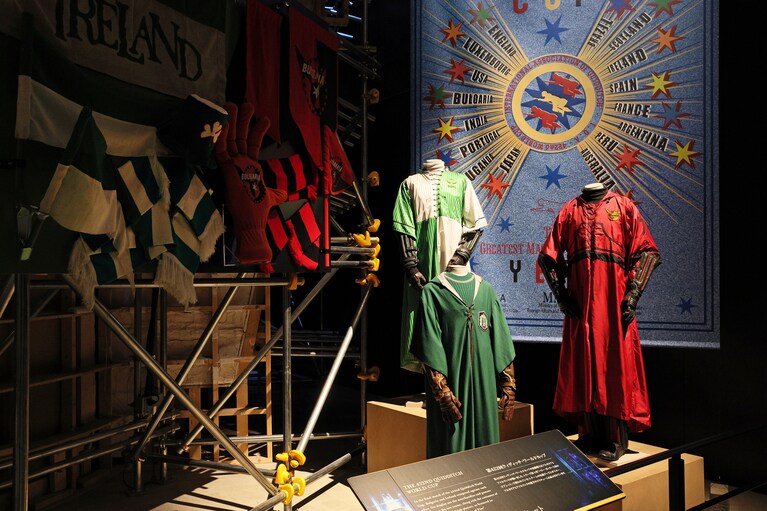 クィディッチワールドカップの展示。