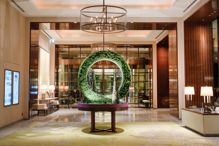 パレスホテル東京のクリスマスツリー。