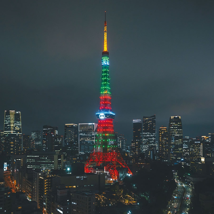 今年3月、ジェンダー平等の実現と未来への願いを込めて、東京タワーをグッチカラーに点灯させた。
