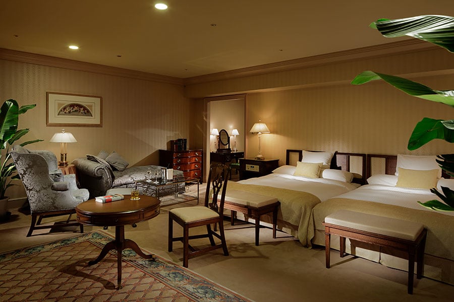 歴史あるホテルならではの風格ある空間が広がる「エグゼクティブスイート」。