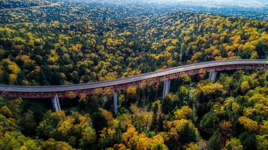 三国峠の紅葉／北海道