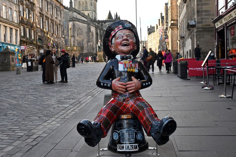 ロイヤル・マイルの中でも賑やかなハイストリート。