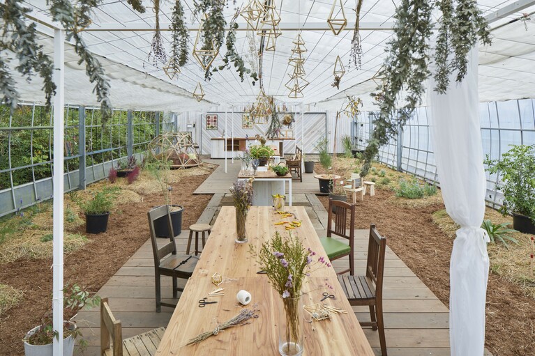 雨の日も楽しめる。